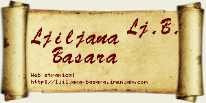Ljiljana Basara vizit kartica